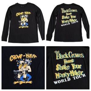 The black crowes Crowe Mafia Shake your money maker long sleeve t-shirt Size L